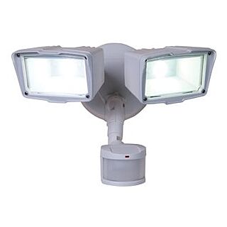 Halo  Floodlight, 120 V, 2-Lamp, LED Lamp, Gray