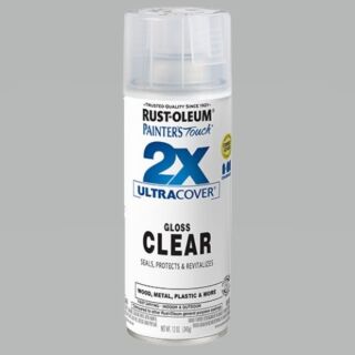 Rust-Oleum® Painter’s Touch® 2X Ultra Cover, Clear Gloss, Spray Paint, 12 oz.