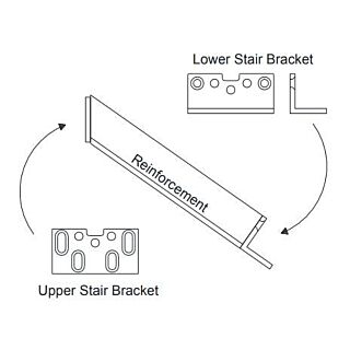 Intex Stair Railing Hardware Bracket Kit, Dartmouth RS35 Series