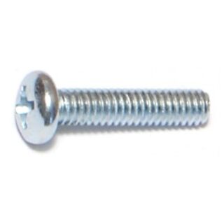 MIDWEST #8-32 x ¾ in. Zinc Plated Steel Coarse Thread Phillips Pan Head Machine Screws, 140 Count