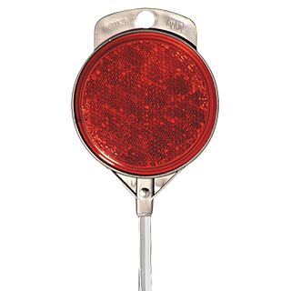 HY-KO Aluminum  Driveway Marker, Red Reflector 48 in.