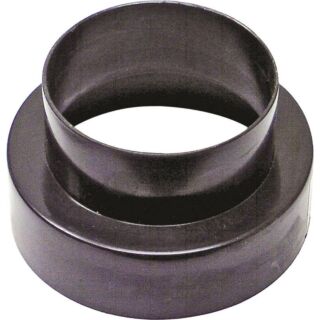 Lambro 235 Vent Adapter Female (Large End), Male (Small End), Plastic, Black