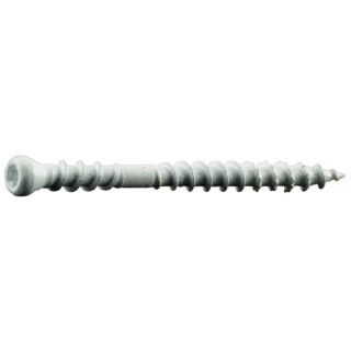 MIDWEST #8 x 2-1/2 in. White XL1500 Coated Steel Composite Star Drive Trim Head Screws, 30 Count