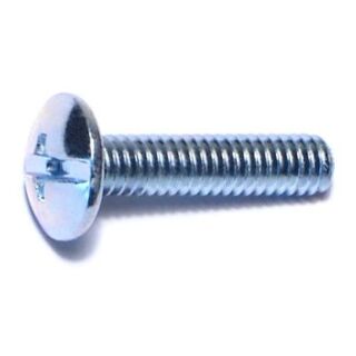 MIDWEST #8-32 x ¾ in. Zinc Plated Steel Coarse Thread Combo Truss Head Machine Screws, 110 Count