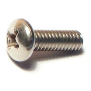 MIDWEST #8-32 x ½ in. 18-8 Stainless Steel Coarse Thread Phillips Pan Head Machine Screws, 115 Count