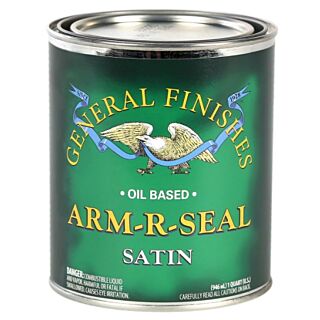 General Finishes®, Oil-Based ARM-R-SEAL Interior Clear Topcoat, Satin, Quart