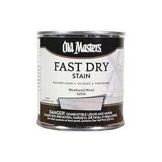 Old Masters Fast Dry Stain, Weathered Wood, 1/2 Pint