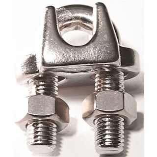BARON 260S-3/16 Wire Rope Clip, 3/16 in Opening, Stainless Steel