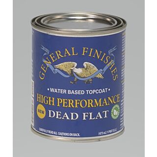 General Finishes®, Water-Based Topcoat High Performance Polyurethane, Dead Flat , Pint