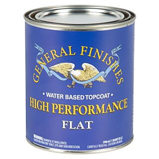 General Finishes®, Water-Based High Performance Clear Topcoat Flat, Quart