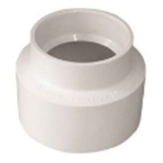 6 in. to 4 in. White PVC Reducer Coupling