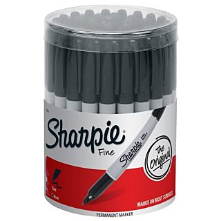 Sharpie 35010 Permanent Marker, Fine Black Lead/Tip