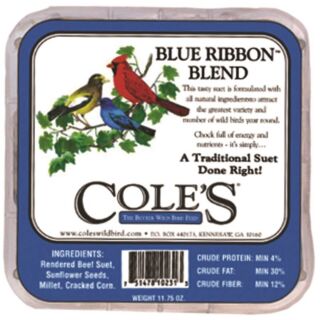 Cole's Blue Ribbon Blend BRSU Suet Cake, 11.75 oz