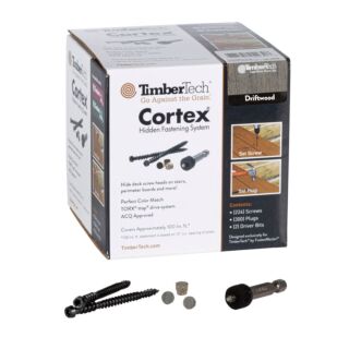 TimberTech® Cortex® for Compsite Screws with Plugs, Driftwood, 100 LF