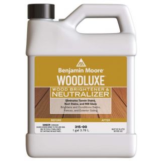 Benjamin Moore® Woodluxe™ Exterior Water-Based Wood Brightener & Neutralizer, Gallon