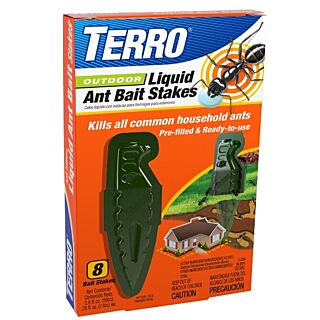 TERRO Outdoor Liquid Ant Bait Stakes, 8 Pack
