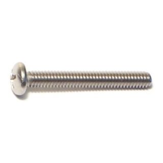 MIDWEST #8-32 x 1¼ in. 18-8 Stainless Steel Coarse Thread Phillips Pan Head Machine Screws, 75 Count