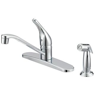 Boston Harbor Kitchen Faucet, 1.75 Gpm At 60 Psi, 8 In Center Distance, 1 Durable Metal Lever Handle, 39636 In