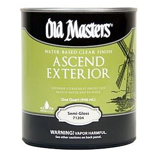 Old Masters Ascend Exterior® Clear Semi-Gloss Finish, Quart
