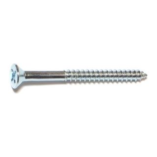 MIDWEST #10 x 2-1/4 in. Zinc Plated Steel Phillips Flat Head Wood Screws, 30 Count
