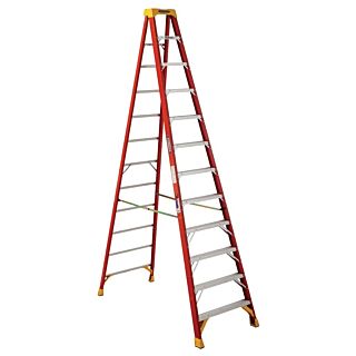 WERNER 12 ft. Type IA, 11-Twin Step, Fiberglass Step Ladder