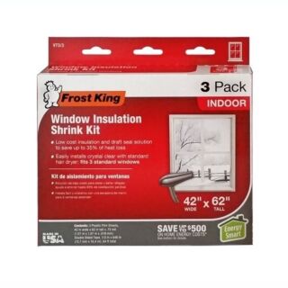 Frost King Window Insulation Shrink Kit, Indoor, 3-Pack