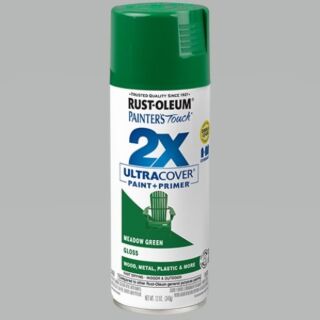 Rust-Oleum® Painter’s Touch® 2X Ultra Cover, Gloss Meadow Green, Spray Paint, 12 oz.