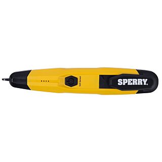 Sperry Instruments VD6508 Detector with Flashlight, LED Display, Functions: AC Voltage, Yellow