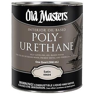 Old Masters Interior Oil-Based Polyurethane, Satin, Quart