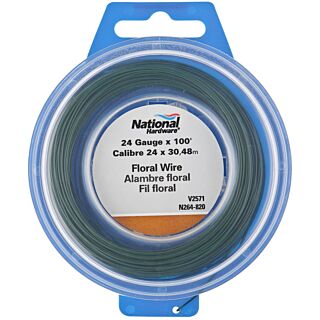 National Hardware V2571 Series N264-820 Wire, 10 lb Working Load Limit, 100 ft L, 0.023 in Dia, Steel