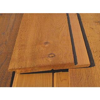 1 x 10 - Rough Sawn/Saw Textured #3 Grade Red Cedar Channel Rustic Wood Siding
