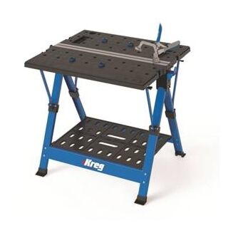 Kreg KWS1000 Workbench, 350 lb Capacity, Polymer Tabletop, Black/Blue