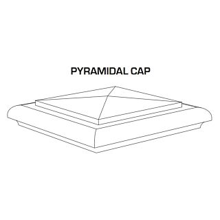 Intex Pyramid Newel Cap (fits 5 in. x 5 in. Post Sleeve)