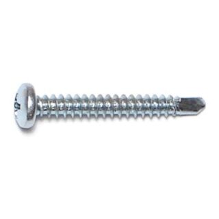 MIDWEST #8-18 x 1¼ in.Zinc Plated Steel Phillips Pan Head Self-Drilling Screws, 70 Count