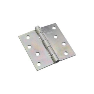 National Hardware N195-677 Broad Hinge, 70 lb Weight Capacity, Cold Rolled Steel, Zinc