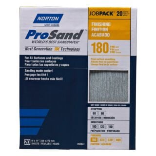 Norton 9 in. x 11 in. ProSand Sanding Sheets, 20 Pack
