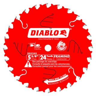 Diablo 5-3/8 in. x 24 Tooth Framing Trim Saw Blade