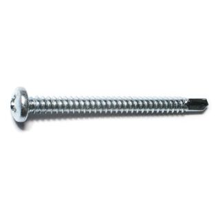 MIDWEST #12-14 x 2-1/2 in. Zinc Plated Steel Phillips Pan Head Self-Drilling Screws, 25 Count