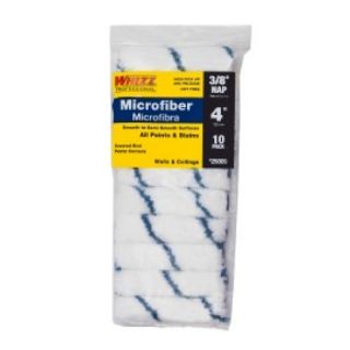 Whizz® 4 in. x 3/8 in. Nap, Microfiber Mini Blue Stripe Roller Cover, 10 Pack
