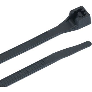 GB 46-308UVB Double Lock Cable Tie, 6/6 Nylon, Black