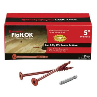 FastenMaster FlatLOK® 5 in. Structual Wood Screw, 50 Count