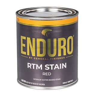 General Finishes®, Water-Based ENDURO® RTM Stain, Red, Quart