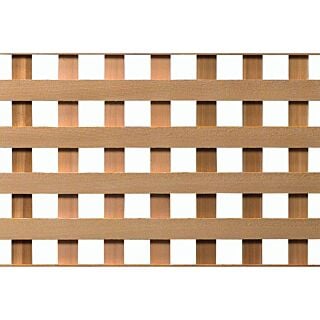 Woodway Cedar Square Lattice Panel, Clear Grade, Heavy, 4 ft. x 8 ft.
