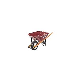 Scenic Road 6 Cubic Ft. Steel Wheelbarrow, with Ribbed Tire