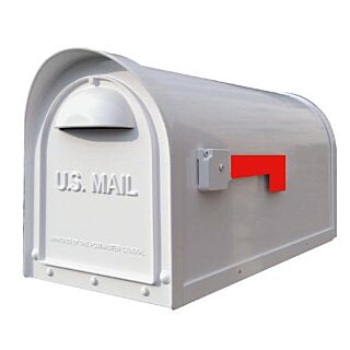 Special Lite Classic Curbside Post Mount Mailbox White