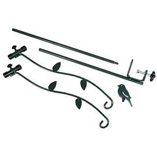 Stokes Select Bird Feeder Hanger Deck Kit, Solid Steel, Black