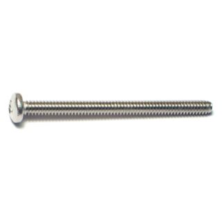 MIDWEST #10-24 x 2-1/2in. 18-8 Stainless Steel Coarse Thread Phillips Pan Head Machine Screws, 30 Count