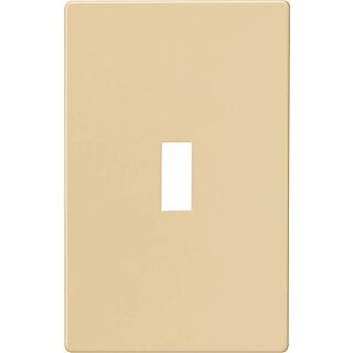 Eaton Wiring Devices PJS1V Mid-Size Wallplate, 1-Gang, Polycarbonate, Ivory