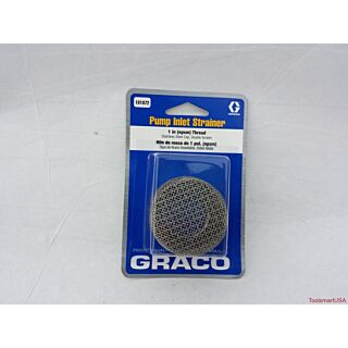 GRACO Inlet Strainer, SST Cap Double Screen, 1 in.