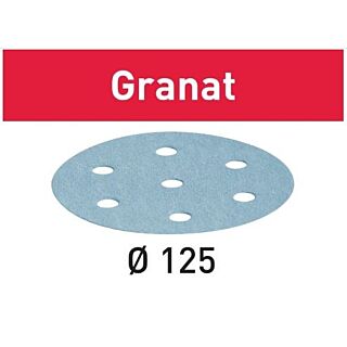 Festool Granat Abrasives STF D125/8, 5 in. (125 mm.), P60 Grit, 10 Pack